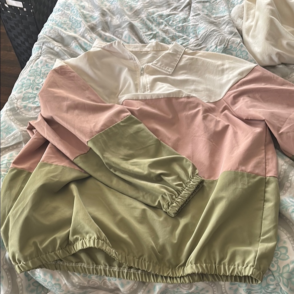 Colorblock Windbreaker Jacket
